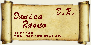 Danica Rašuo vizit kartica